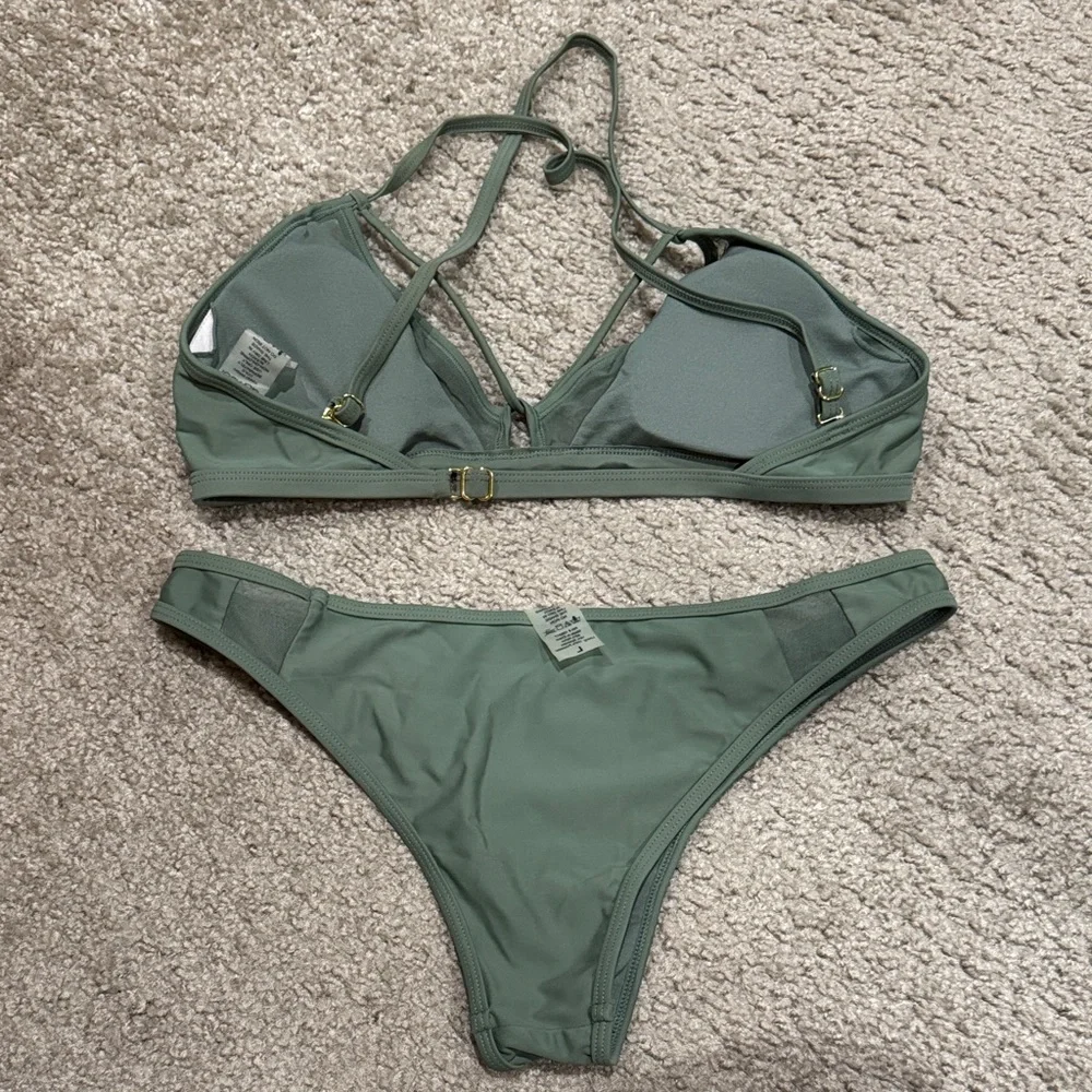 Mesh panel bikini